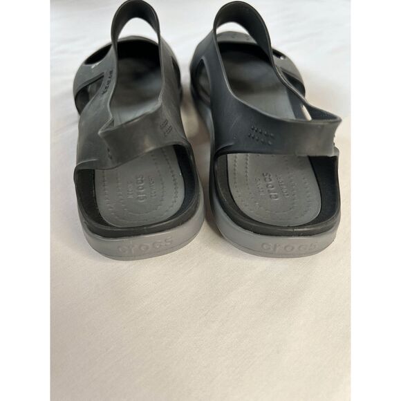 Women's Black Crocs Sandals, Size W11, Closed Toe, Comfortable, Slip-on, New - Picture 4 of 6
